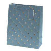 Пакет подарочный M (бумага 210г/м2, блок 12шт), L26 W12 H32 см, 8в.