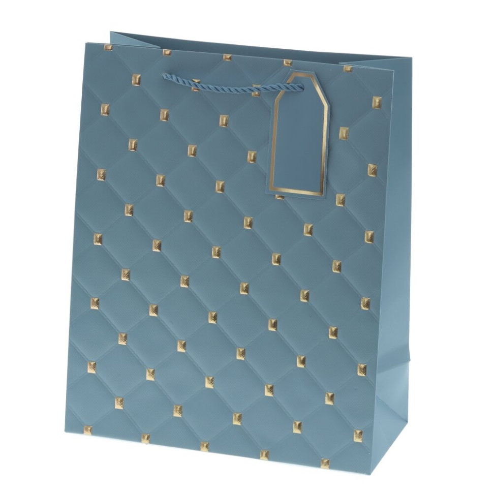 Пакет подарочный M (бумага 210г/м2, блок 12шт), L26 W12 H32 см, 8в.