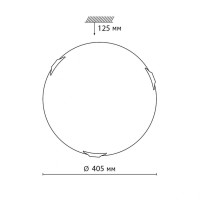 Настенно-потолочный светодиодный светильник Sonex Snok Lufe 7601/DL
