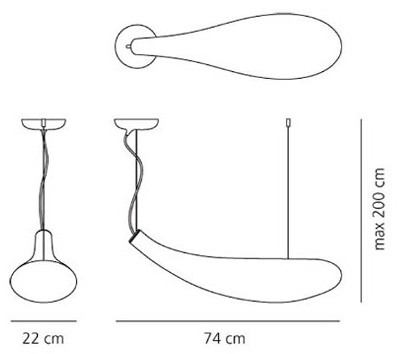 Подвесной светильник Cosmic 1629010A Artemide