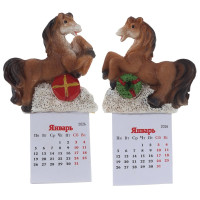 Магнит "Лошадка" с календарем", L6 W1,5 H11 см, 2в.