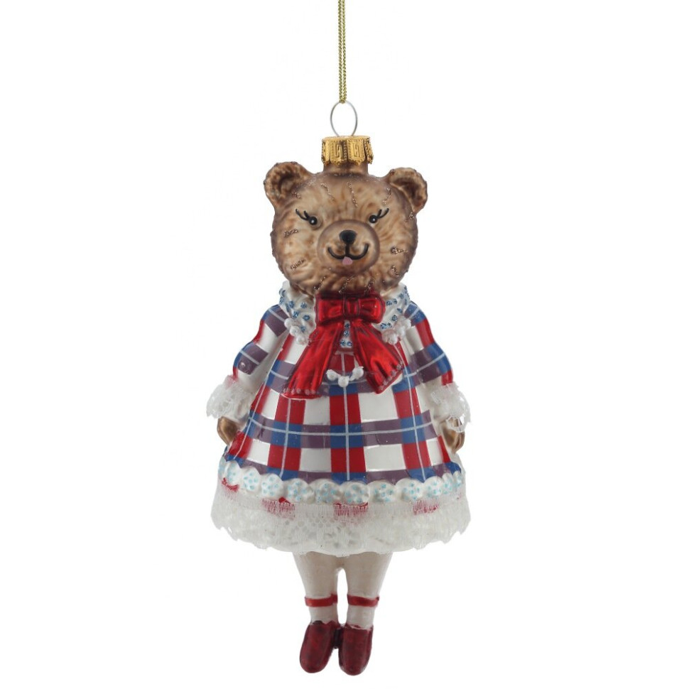 Украшение новогоднее "Медведь", L7 W7 H16,5 см