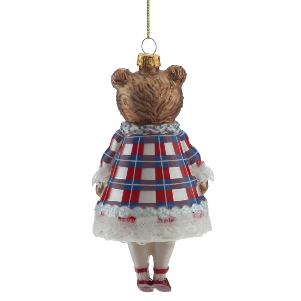 Украшение новогоднее "Медведь", L7 W7 H16,5 см