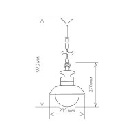 Уличный светильник подвесной Talli GL 3002H Elektrostandard
