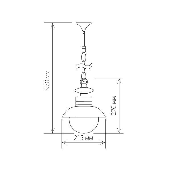 Уличный светильник подвесной Talli GL 3002H Elektrostandard