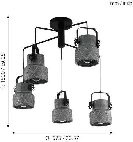 Подвесная люстра Hilcott 39856 Eglo
