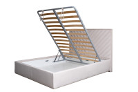 Кровать Milano Basic с подъемным механизмом бежевая Кровать Milano Basic с подъемным механизмом бежевая