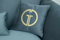 Диван Annette трехместный велюровый бирюзовый Диван Annette трехместный велюровый бирюзовый