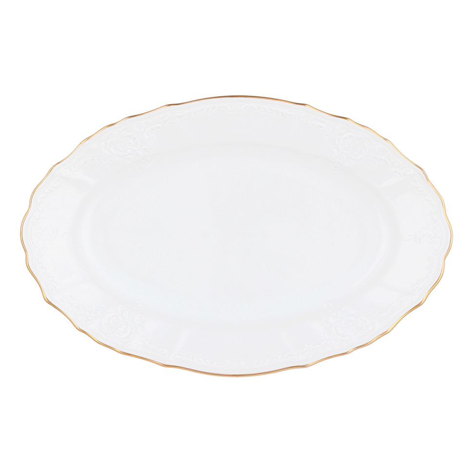 Блюдо овальное 26см."Бернадот белый 311011" Bernadotte