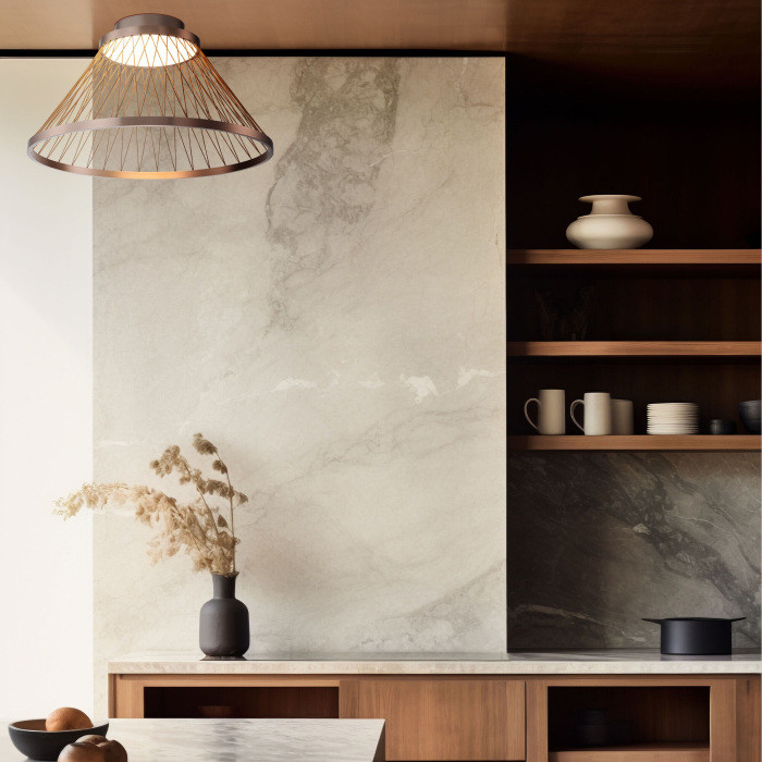 Потолочный светильник Cesta 40019/1 LED коричневый Eurosvet