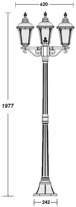 Наземный фонарь MUNICH 2S 79758SВ Gb Oasis Light