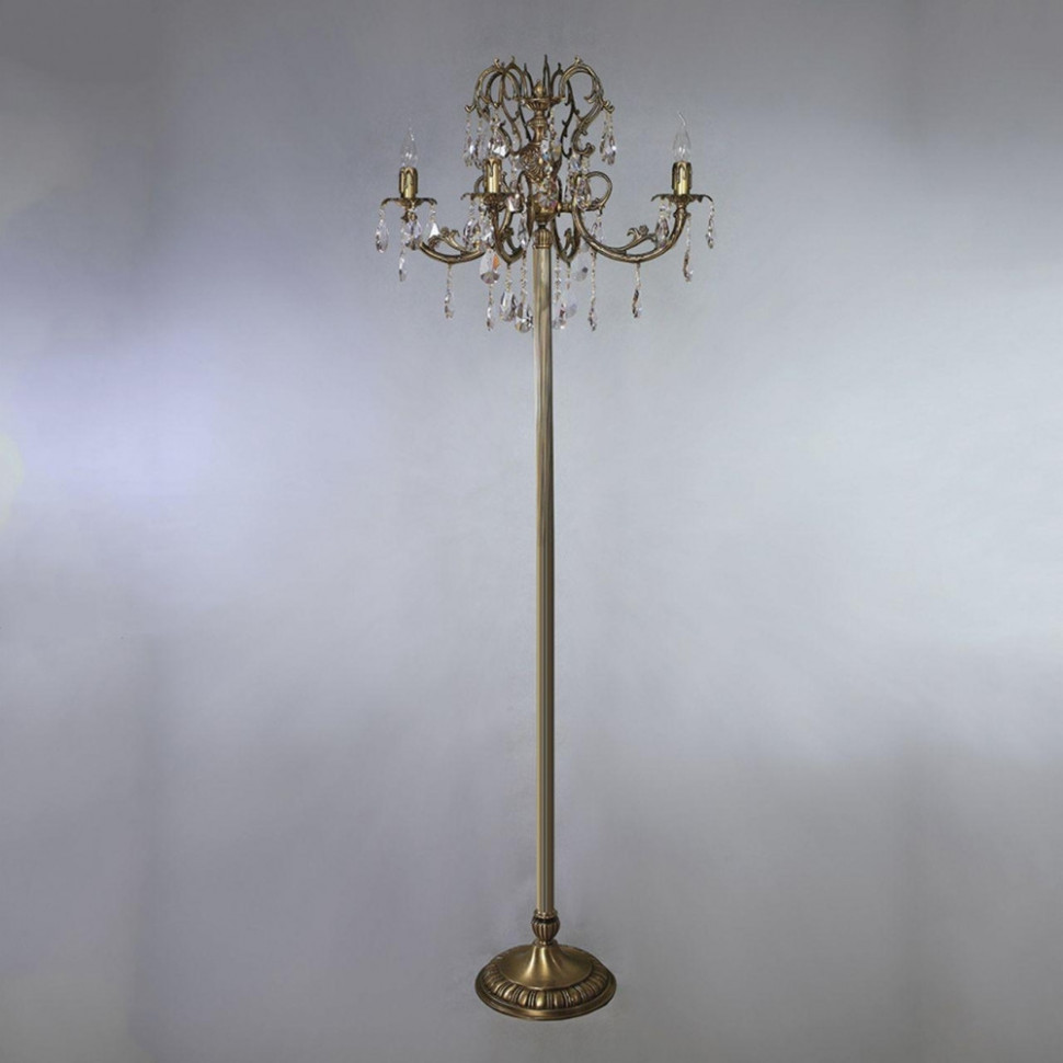 Торшер Alicante 8888F/4 AB Honey Leaf Ambiente