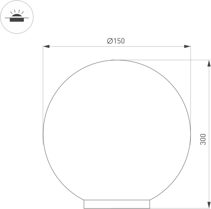 Наземный светильник  046170 Arlight