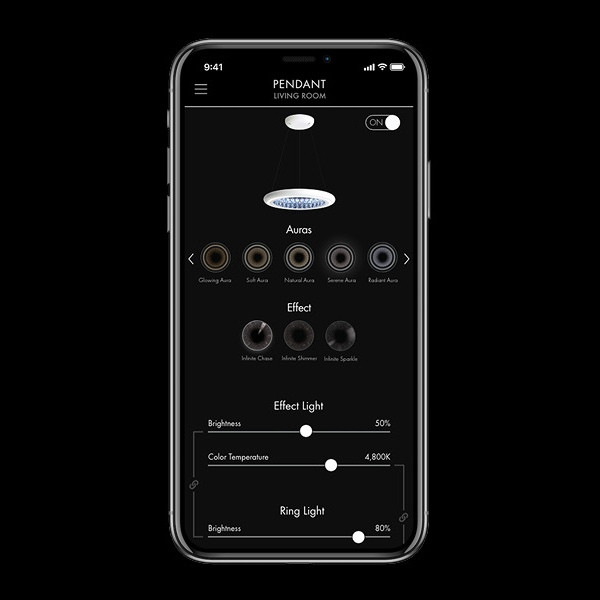 Потолочный светильник Infinite Aura MFC121E-SI1S Schonbek