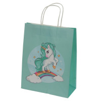 Пакет подарочный M (бумага 120г/м2, блок 12шт), L21,5 W10 H28 см, 3в.