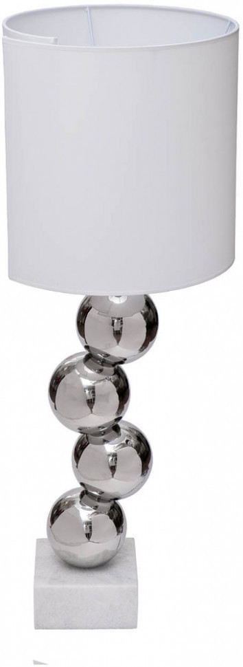 Лампа настольная с белым абажуром