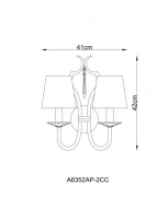 Бра Andrea A6352AP-2CC Arte Lamp Бра Andrea A6352AP-2CC Arte Lamp