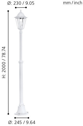 Наземный фонарь Navedo 93453 Eglo