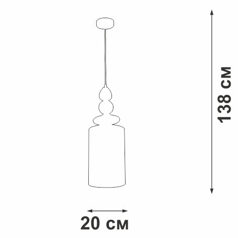 Подвесной светильник V2891-1/1S Vitaluce