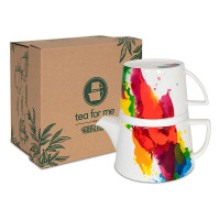 Набор для чая 350мл на 1перс.4пред."On Colour - Flow"