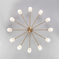 Потолочная люстра Vegga 70160/12 латунь Eurosvet