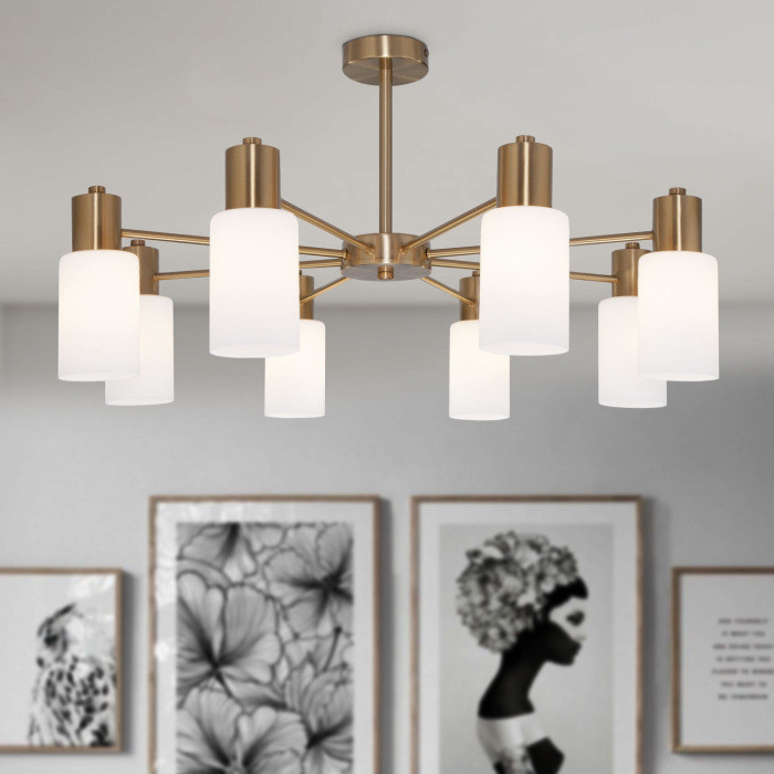 Потолочная люстра Vegga 70160/12 латунь Eurosvet