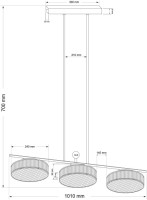 Потолочная люстра Lavone LAV-ZWL-6(Z)240 Kutek