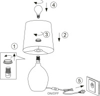 Интерьерная настольная лампа Chimera 7072-503 Rivoli Интерьерная настольная лампа Chimera 7072-503 Rivoli