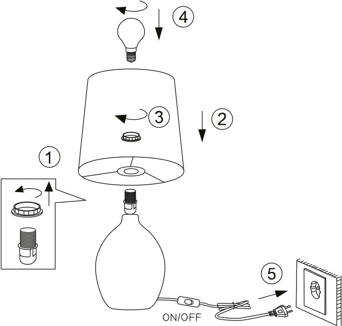 Интерьерная настольная лампа Chimera 7072-503 Rivoli