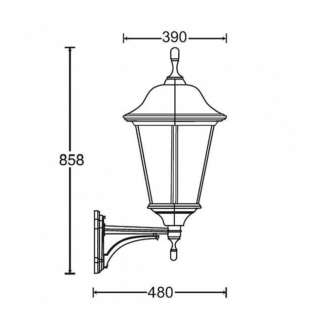 Настенный фонарь уличный  79825 Bl Oasis Light