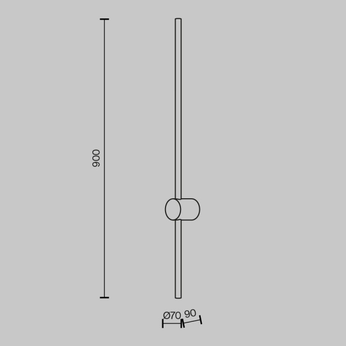 Настенный светильник Light stick MOD237WL-L11B3K Maytoni