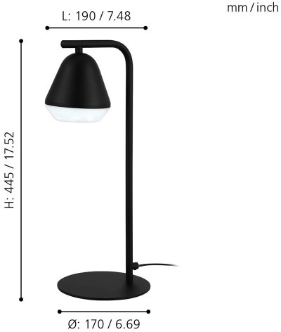 Интерьерная настольная лампа Palbieta 99035 Eglo