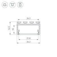 Профиль Arlight PLS-LOCK-H15-2000 ANOD 027737 Профиль Arlight PLS-LOCK-H15-2000 ANOD 027737