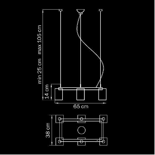 Подвесной светильник Qubica 805060 Lightstar