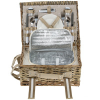Корзина для пикника на 2 персоны, L44 W31 H17 см