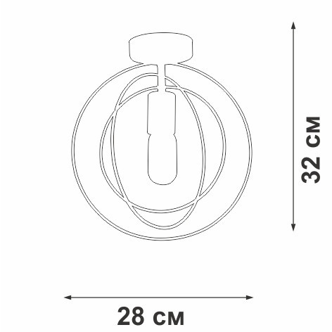 Потолочный светильник V3794-0/1PL Vitaluce