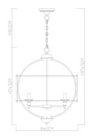 Подвесная люстра Campo 3004/02 SP-5 Divinare