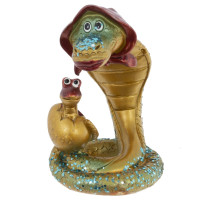 Фигурка декоративная "Змейка", L6,5 W7 H9,5 см, 3в.