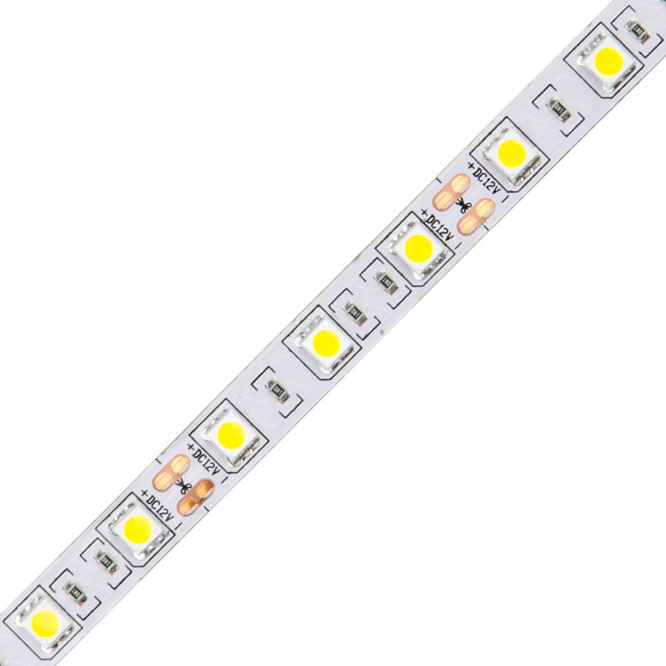 Светодиодная лента  ULS-Q221 5050-60LED/m-10mm-IP20-DC12V-14,4W/m-5M-RGB катушка в герметичной упаковке Volpe