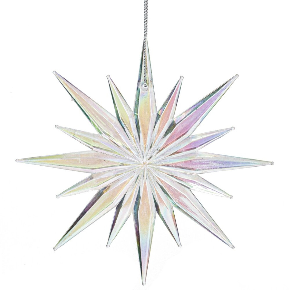 Украшение новогоднее "Снежинка", L12 W0,4 H12 см