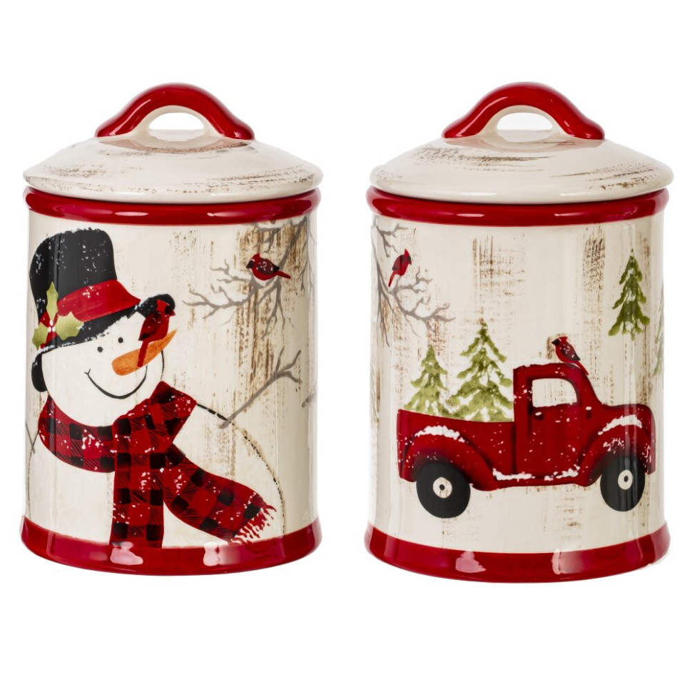 Емкость для сыпучих продуктов, 850 мл, L11 W11 H17 см, 2в.