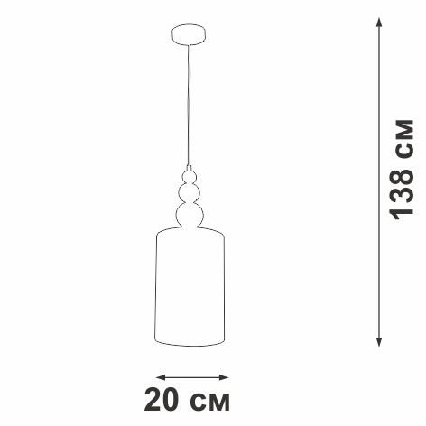 Подвесной светильник V2890-1/1S Vitaluce