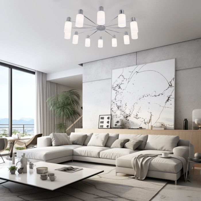 Потолочная люстра Vegga 70160/12 хром Eurosvet