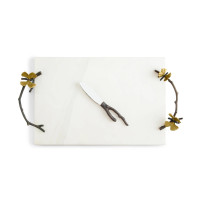 Доска для сыра с ножом Michael Aram "Butterfly Ginkgo", 47х25 см, мрамор