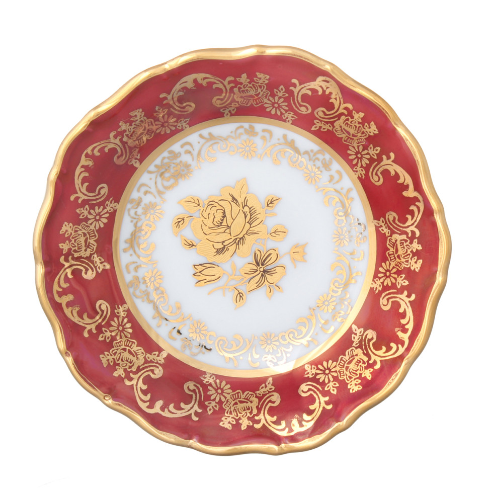 Набор розеток 11см.6шт."Роза Красная"