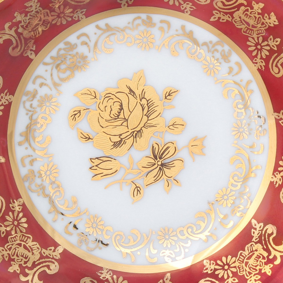 Набор розеток 11см.6шт."Роза Красная"