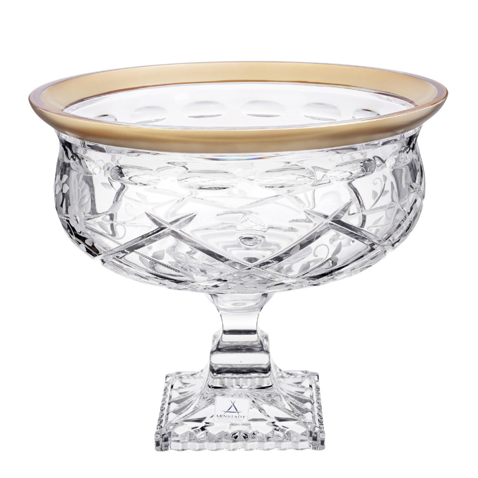 Ваза для фруктов н/н 24см."Роза Голд"