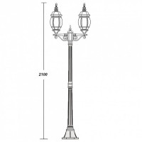 Наземный фонарь  83408LA W Oasis Light