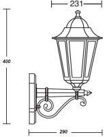 Настенный фонарь уличный PETERSBURG ECONOM 79801E Bl Oasis Light Настенный фонарь уличный PETERSBURG ECONOM 79801E Bl Oasis Light