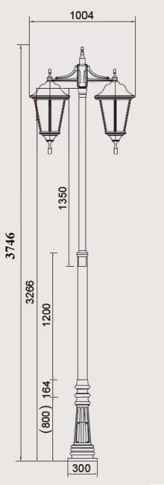 Наземный фонарь BREMEN 79830/DOWN Bl Oasis Light